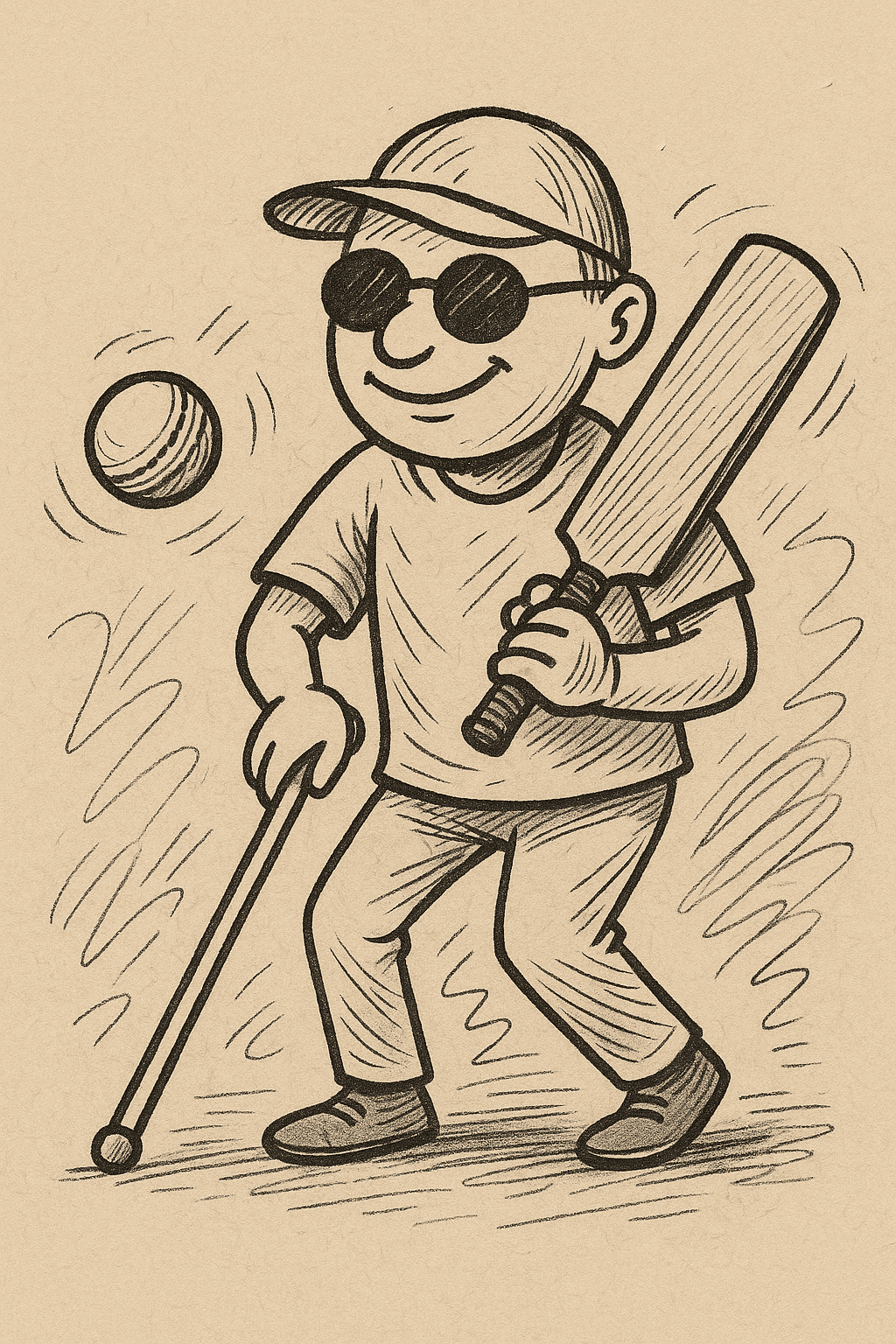 A friendly match to promote the sport.