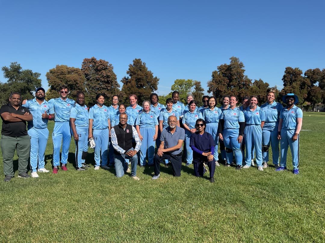 Prof. Anurag from Stanford joined the 17 trailblazing players at the blind cricket coaching camp — all working to be part of the first-ever USA Women&#39;s Blind Cricket Team. Alongside dedicated coaches, officials, and volunteers, this squad is redefining what's possible.